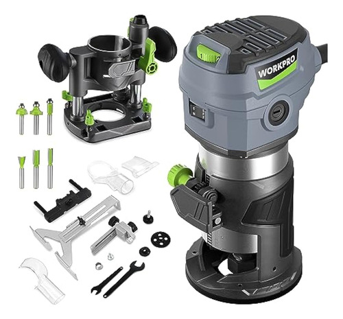 Workpro Kit Combinado De Enrutador Compacto,