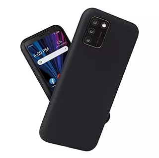 Ydgcmj Para Alcatel Tcl A3x Funda: Silicona Suave Fina Negra