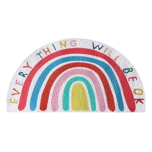 Semi-circle Rainbow Doormat Cute Rugs Indoor And Outdoo...