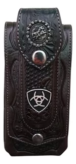 Funda Para Celular Con Portanavaja Tipo Victorinox 100%cuero