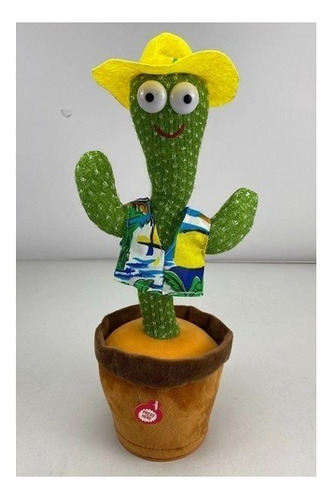 Cactus Bailarín 34 Cms Musical Juguete Repetidor De Voz