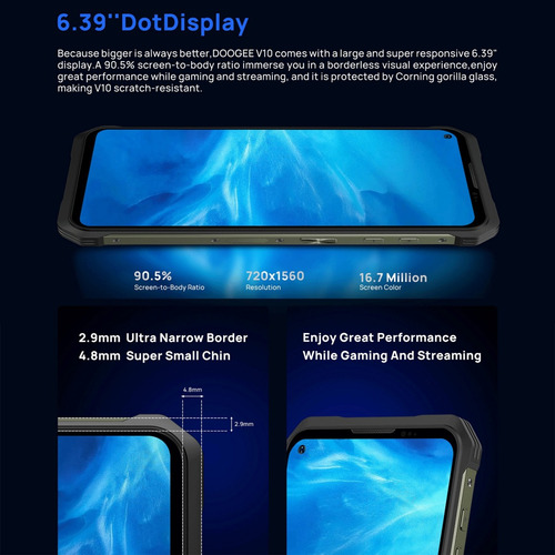 Doogee V10 | Celular Resistente Ip69 Único Chile | 5g