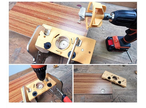 Imagen 8 de 8 de Plantilla Para Instalar Bisagras Ocultas Euro 35mm Md595