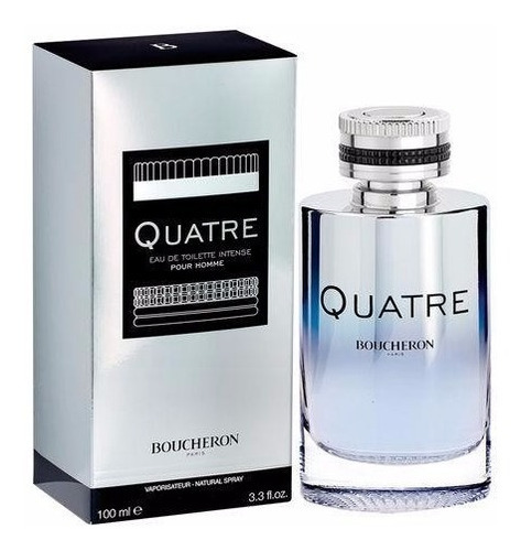 Perfume Boucheron Quatre Intense para hombre, 100 ml, etiqueta Adipec