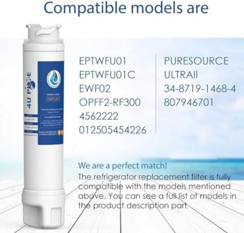 4u Pure Reemplazo Para Eptwfu01, ?ur? S?ur?? Ultra 2, Ewf02,