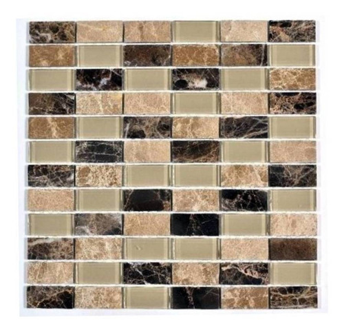 Malla Mosaico Rectangulos Terra/beige 30x30 Cm