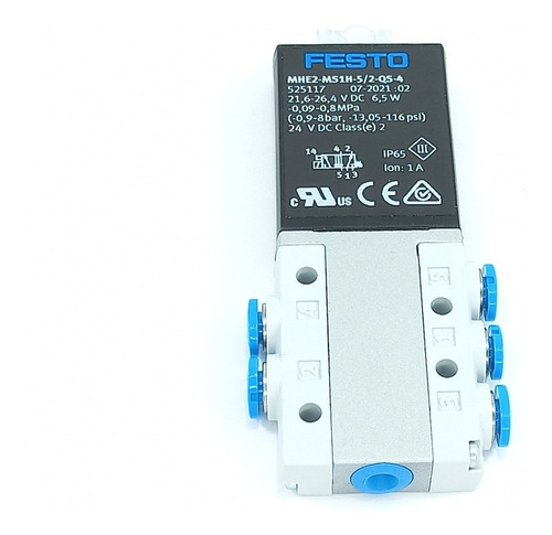 Electrovalvula Festo 5/2 Vias Mhe2-ms1h-5/2-qs-4 Nr. 525117