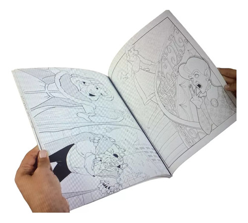 Libro Para Colorear Antiestrés Arte Disney Princesas Power