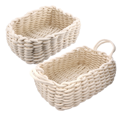 Cesta De Mimbre Para Almacenamiento De Escritorio Woven Bask