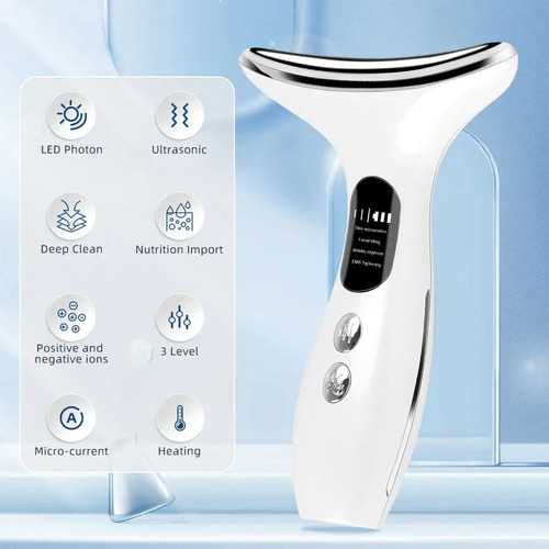 Masajeador Facial Luz Led 3d Anti Edad Rejuvenecimiento Acné