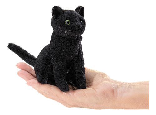Minigato Negro Finger Puppet Folkmanis
