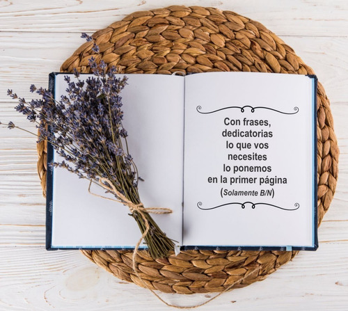 Cuaderno Personalizado Artesanal C/dedicatoria,frase,nombre