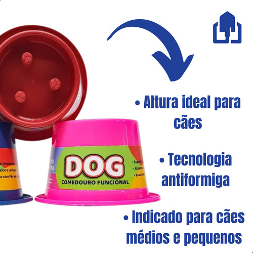 Comedouro Lento Educativo Interativo Cachorros Pote De Ração