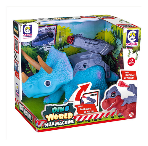 Brinquedo Dino World War Machine Triceratops Cotiplás 2782