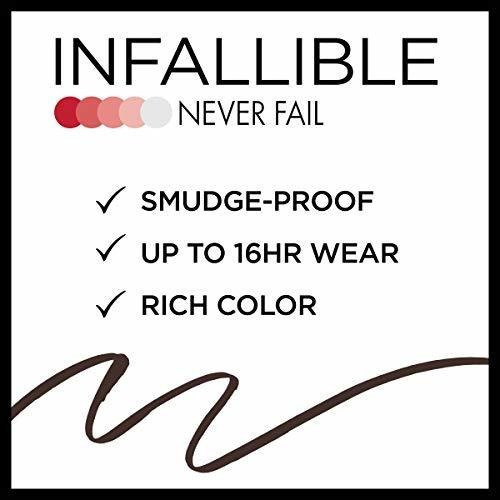 Delineador De Ojos Retráctil L'oréal Paris Infallible L'oréal Paris Infallible Never Fail Eyeliner Color Negro Con Acabado Mate