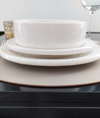 Plato De Cerámica Playo 25 Cm Apto Vajilla Artesanal