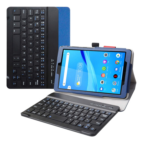 Funda Con Teclado Liushan / Tab M8 Fhd / Blue