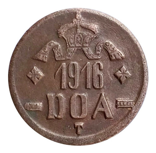 Moeda Cobre 20 Heller Africa Oriental Alemanha 1916 Doa