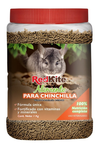 Redkite Alimento P/ Chinchilla Vitaminas Minerales 1kg