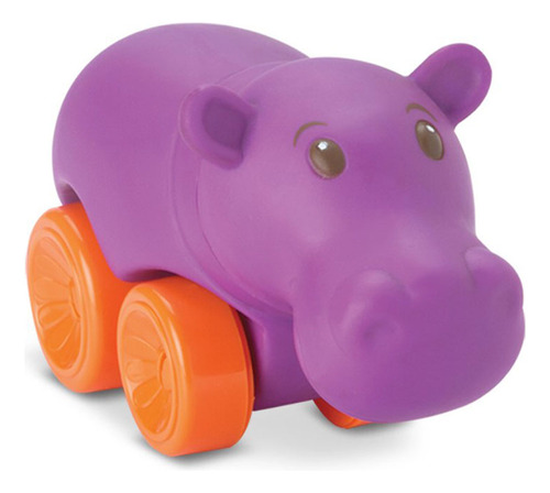 Brinquedo Infantil Hipopótamo De Vinil Com Rodinha