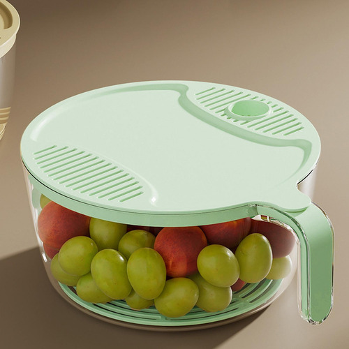 Cesta De Drenaje Multifuncional Colador Para Patatas L Verde