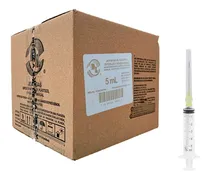 Comprar Caja De 100 Jeringas 5 Ml Con Aguja Tamaño A Seleccionar Dl