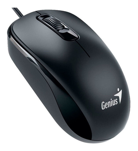 Mouse Genius Dx-110 Usb Optico 3 Botones Ambidiestro Negro