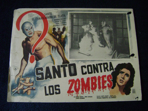Santo Contra Los Zombies Cartel Poster A 28.2.22 (Usado)