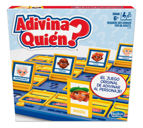 Juego De Mesa Adivina Quien Para 2 Jugadores Multicolor
