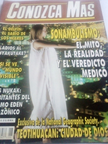 Imagen 1 de 4 de Revista Conozca Más Año 7 No. 6 Sonambulismo