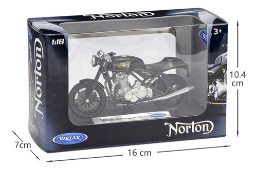 Welly Norton Commando 961 Se Moto De Aleación Modelo 1:18