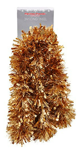 Guirnalda De Tinsel Navideño (cobre, 3m / 9.8ft)