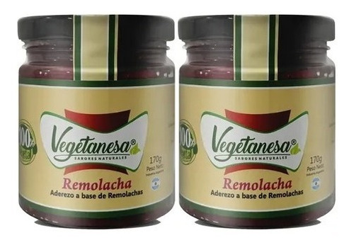 Pasta De Remolacha Vegano Vegetanesa Untable 170gr Pack X2  