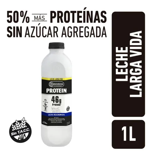 Leche La Serenisima Protein Deslactosada 46g Proteina 1lx18u