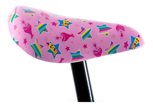 Imagen 2 de 8 de Asiento Para Bicicleta Infantil Rodada 12 Trolls True Colors