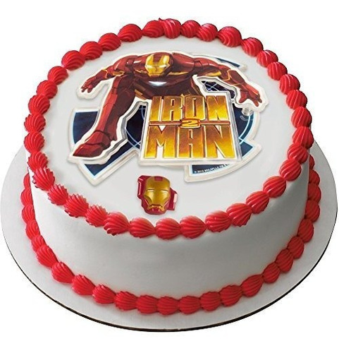 Decopac Iron Man 2 Cake Decorating Kit Incluye Topper Y Anil