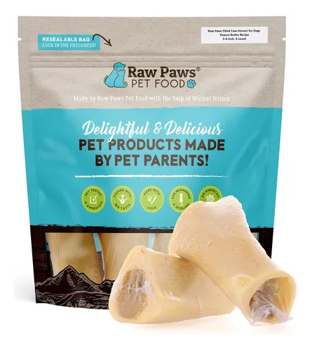 comprar Fémur Relleno De Mantequilla De Cacahuete Dog Bones Raw Paws