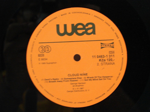 Vinilo George Harrison Cloud Nine 1989 Checoslovaquia C/1 (Usado)