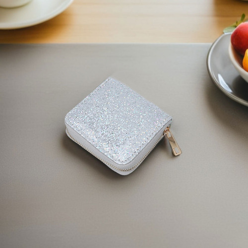 Cartera Con Purpurina Para Mujer, 4 Unidades: Cartera Pequeñ