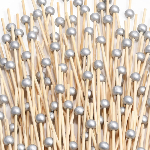 200 Unidades De Palitos De Coquetel, Espetos De Bambu Para A