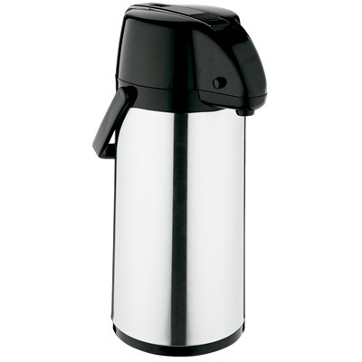 Imagem 1 de 2 de Garrafa Termica Exclusiva 2,5l Inox/preto