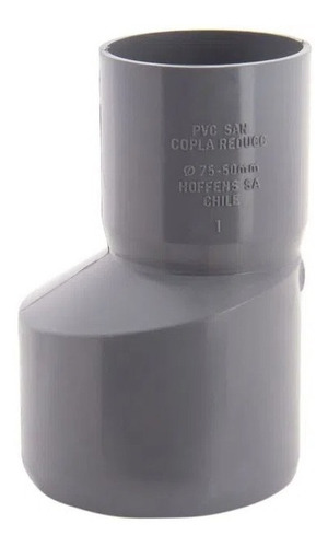 Copla Reducción Pvc Sanitario Gris 75x 50 Mm Pack 5 Und