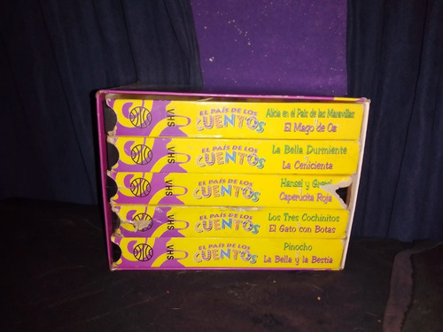 5 Vhs Cuentos Para Niños Clásicos Grupo Planeta (Usado)