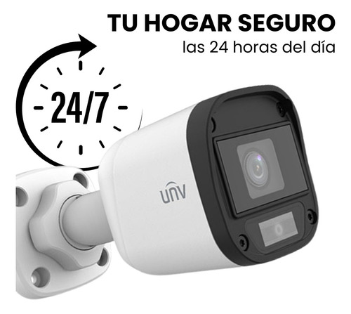 Uniarch Kit De Seguridad Kit-104f-plus-8c-cc 8 Cámaras Análogas Alta Definición Bullet 1080p 2mp Protección Exterior Ip67 Máxima Seguridad Fácil Instalación 104f Cctv