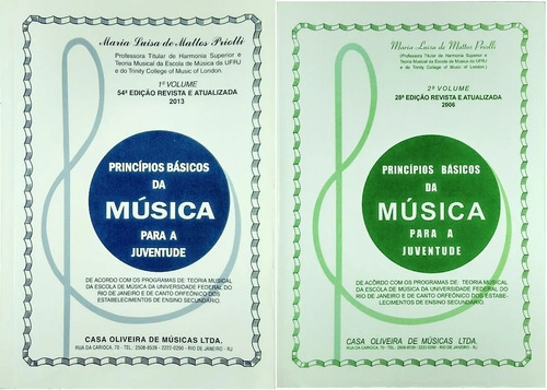 Kit Métodos Princípios Básicos Da Música Juvent. Vol.1+vol.2