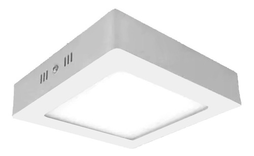 Plafon Sobrepor Led Quadrado 11x11cm 6w Branco Quente Bivolt