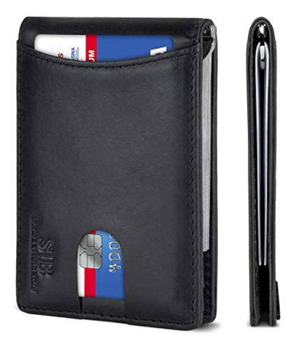 Serman Brands Con Bloqueo Rfid Delgado, Plegable, Original
