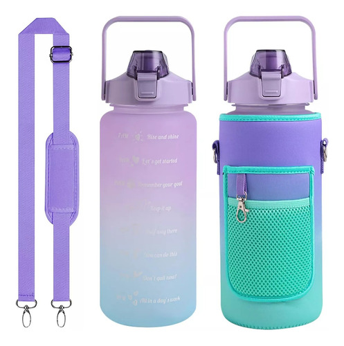 Botella Agua Con Funda Protectora, Botella De Agua 2 Litros