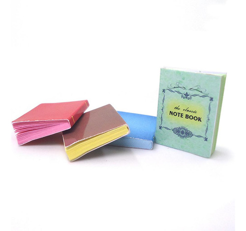 4 Piezas 1/12 Casa De Muñecas Miniatura Mini Cuadernos