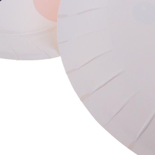 2x Conjunto De Prato De Papel De 8 Coelhos Para Crianças De